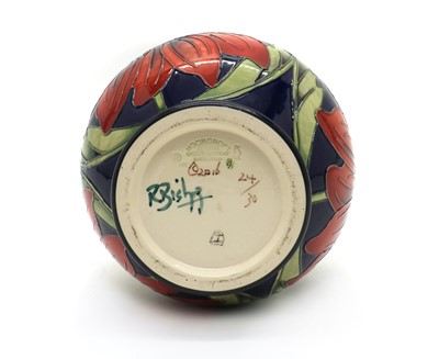 Lot 198 - A limited edition Moorcroft pottery ‘Hazel Bishop’ pattern vase