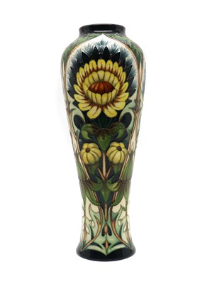 Lot 189 - A limited edition Moorcroft pottery ‘Dandelion’ pattern vase