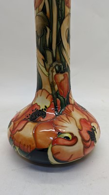 Lot 194 - A Moorcroft pottery ‘Allegro Flame’ pattern vase