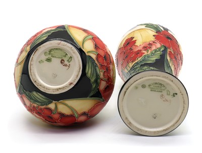 Lot 200 - A Moorcroft pottery ‘Forever England’ pattern vase