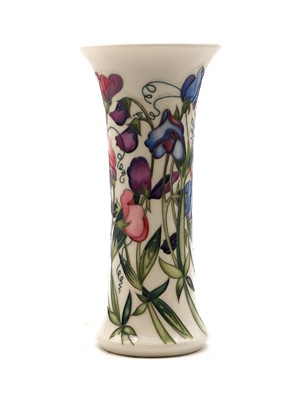 Lot 199 - A Moorcroft pottery ‘Sweetness’ pattern trial vase