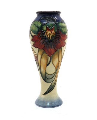 Lot 195 - A Moorcroft pottery ‘Anna Lily’ pattern vase