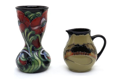 Lot 206 - A Moorcroft pottery ‘Helen’ pattern trial vase
