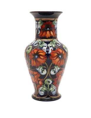 Lot 201 - A Moorcroft pottery ‘Tapestry of Colour’ pattern trial vase