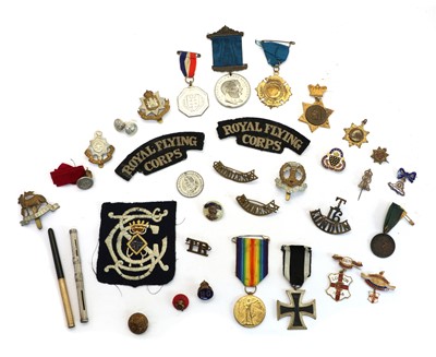 Lot 58 - A collection of medals and military ephemera