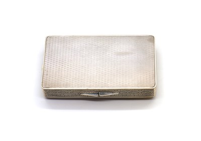 Lot 8 - A French Art Deco silver compact