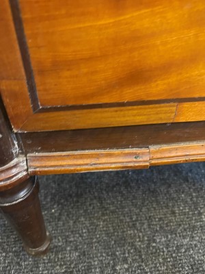 Lot 492 - A Louis XVI satinwood and mahogany commode