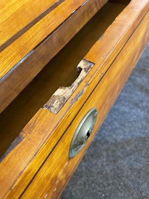 Lot 492 - A Louis XVI satinwood and mahogany commode