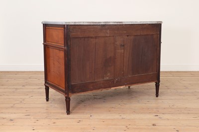Lot 492 - A Louis XVI satinwood and mahogany commode