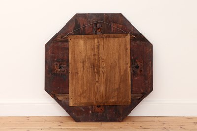 Lot 449 - A rosewood, fruitwood, tortoiseshell, and bone inlaid brazier panel