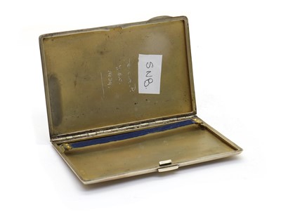 Lot 33 - A George V silver cigarette case