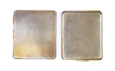 Lot 63 - A silver 1940s cigarette case