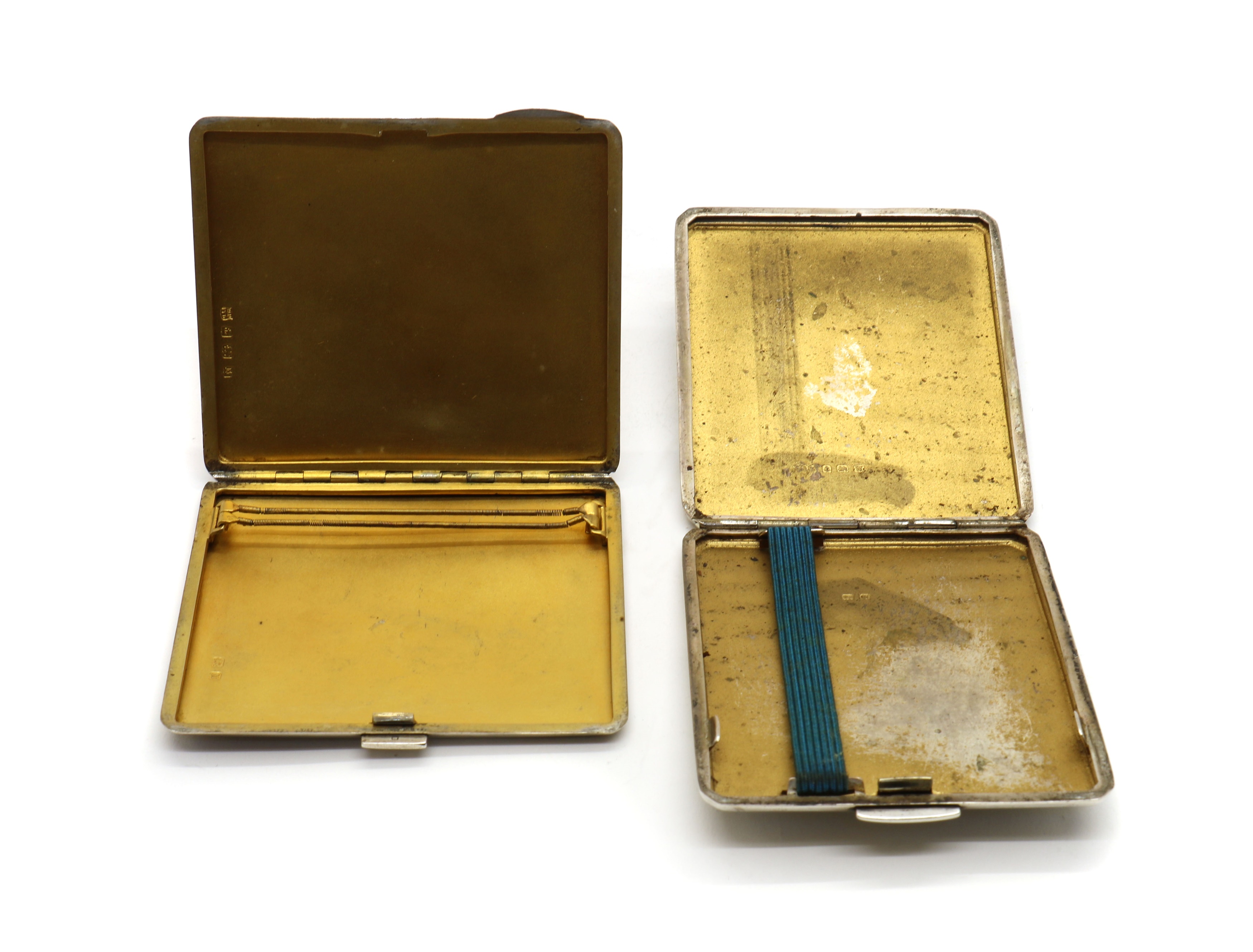 Lot 63 - A silver 1940s cigarette case