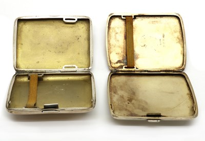 Lot 7 - A George V silver cigarette case