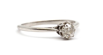 Lot 113 - A single stone diamond ring