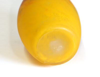 Lot 113 - A Muller Frères Lunéville pâte de verre glass vase