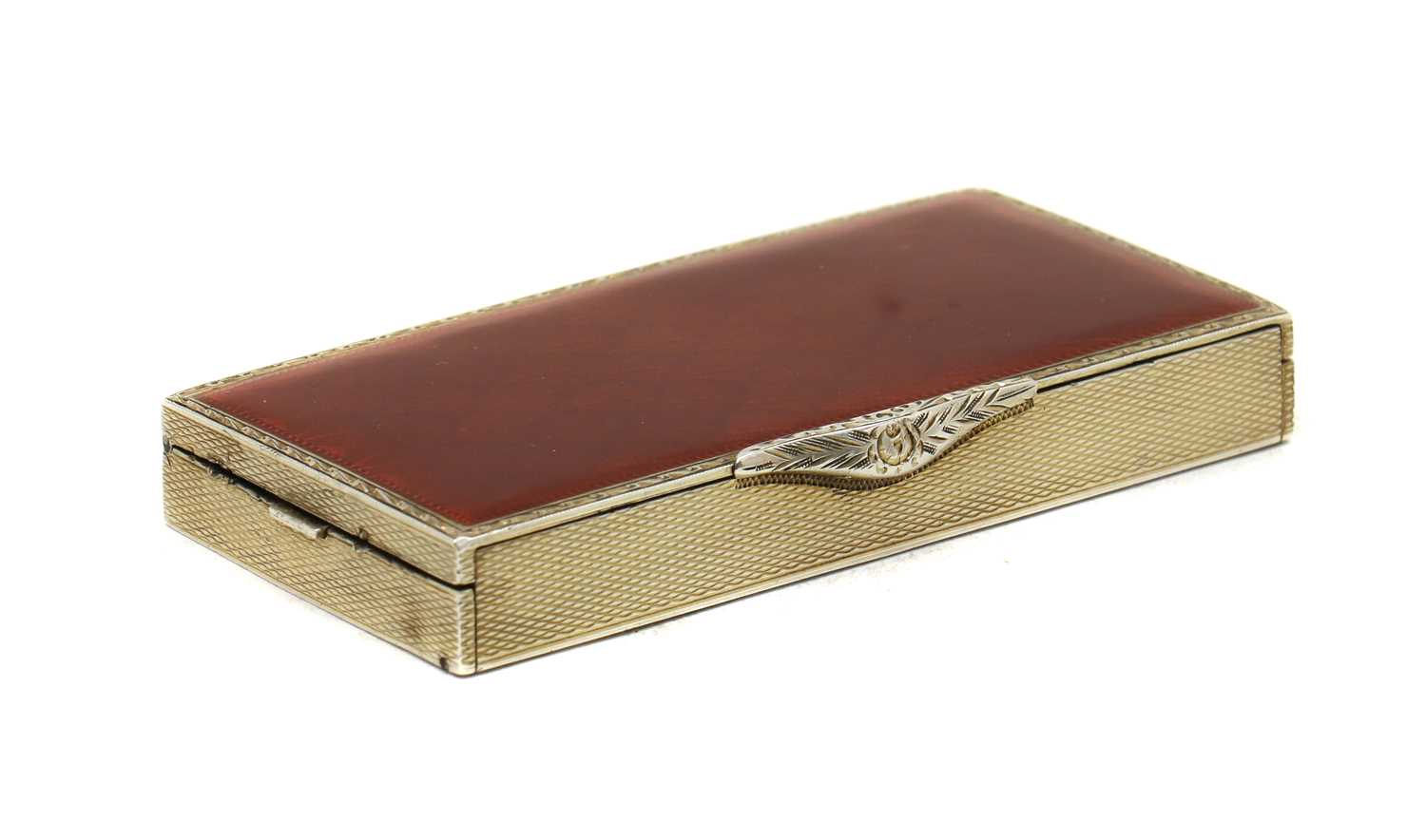 Lot 21 - A continental silver compact