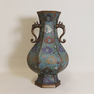 Lot 80A - A Japanese cloisonné vase