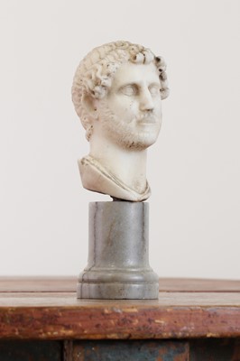 Lot 190 - A grand tour marble bust of Hadrian
