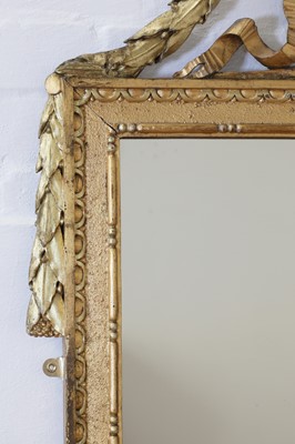 Lot 121 - A giltwood mirror