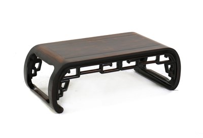 Lot 432 - A Chinese hardwood opium or coffee table