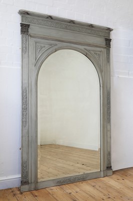 Lot 184 - A painted wall mirror in the Empire taste