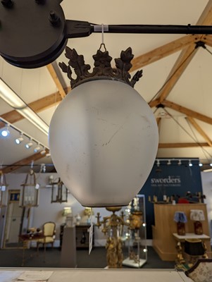 Lot 93 - A pair of hanging lights