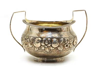 Lot 30 - A George III silver twin-handled sugar bowl