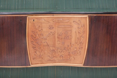 Lot 208 - An Italian rosewood sideboard