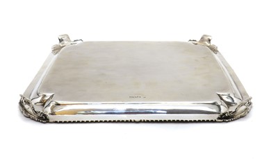 Lot 45 - A silver tray