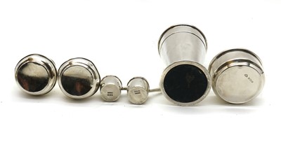 Lot 48 - A collection of silver condiment items