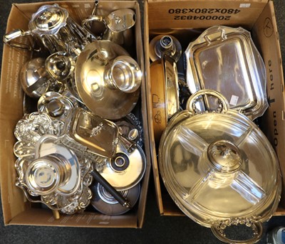 Lot 72 - A large quantity of Victorian and later silver plated tablewares