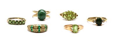Lot 158 - Five gold rings