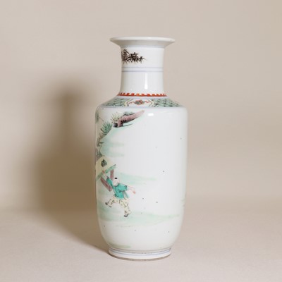 Lot 344 - A Chinese famille verte vase