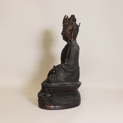 Lot 88 - A Chinese bronze bodhisattva