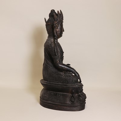 Lot 88 - A Chinese bronze bodhisattva