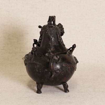 Lot 83 - A Chinese bronze censer