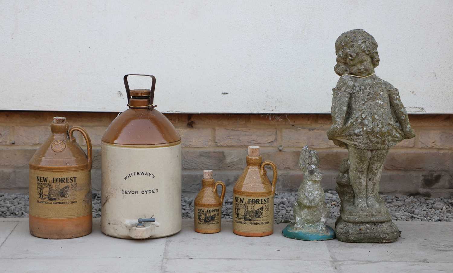 Lot 468 - A collection of four stoneware cider jars