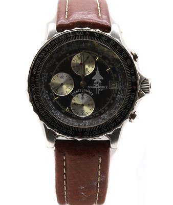 Lot 380 - A gold plated Oris mechanical bracelet watch