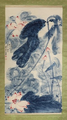 Lot 102 - A Chinese hanging scroll