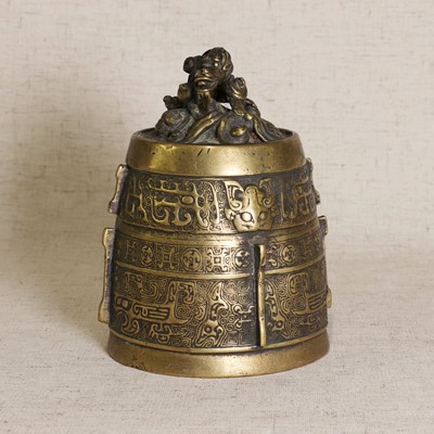 Lot 84 - A Chinese brass bell