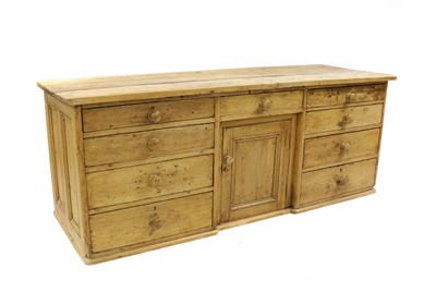 Lot 236 - A farmhouse pine dresser base