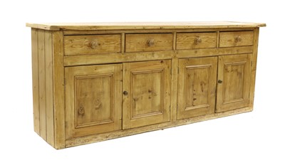 Lot 260 - A farmhouse pine dresser base