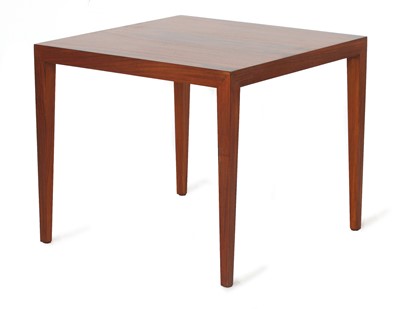 Lot 337 - A Danish rosewood side table, §