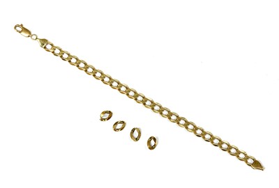 Lot 244 - A 9ct gold curb link bracelet
