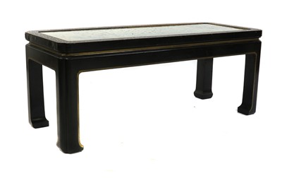 Lot 622 - A Japanese ebonised coffee table