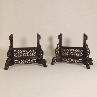 Lot 331 - A pair of Chinese wood stands
