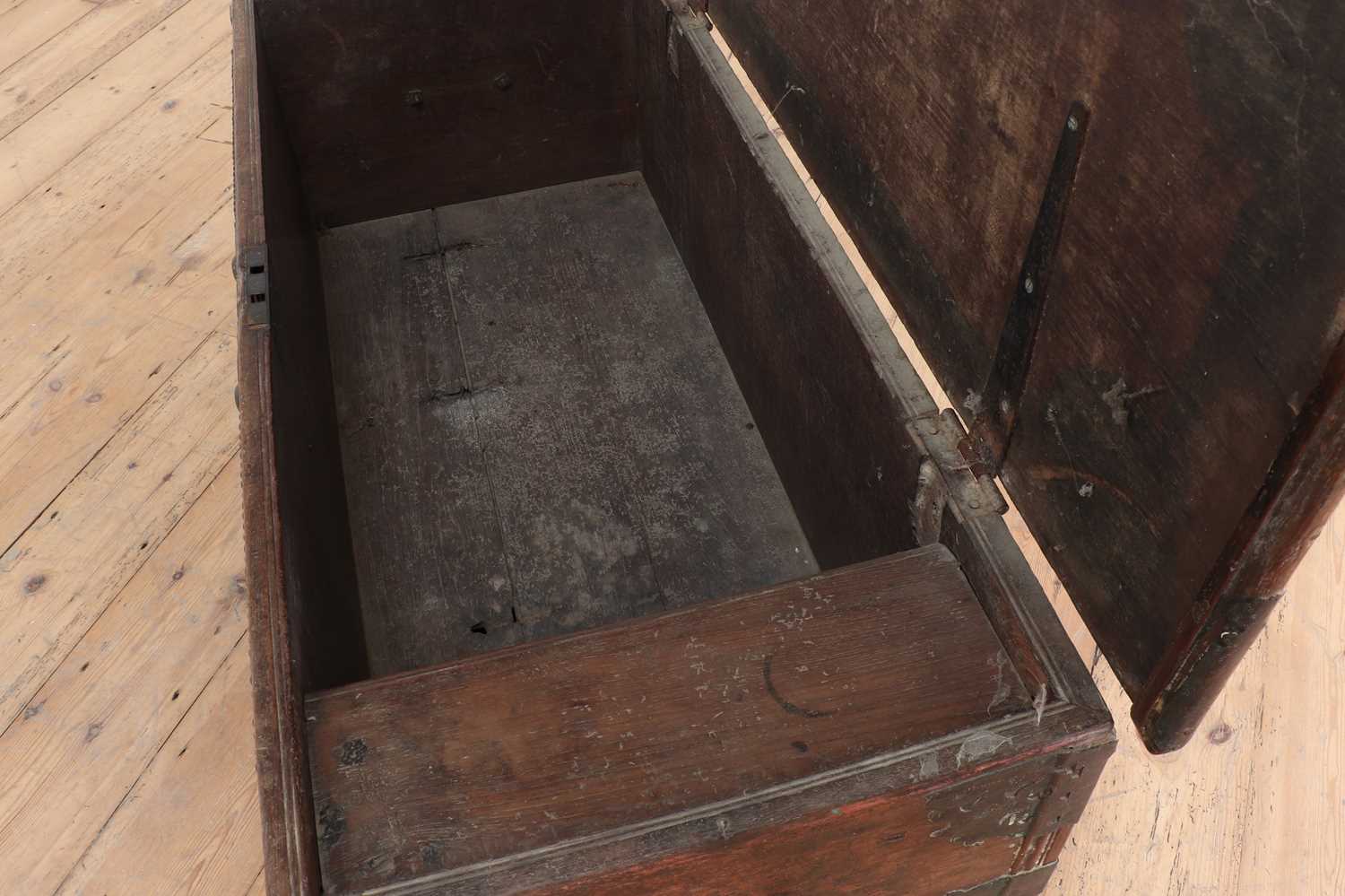 Lot 125 An Omani hardwood chest,