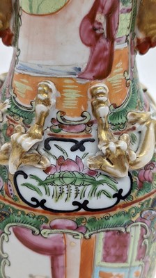 Lot 106 - A Chinese Canton famille rose porcelain vase