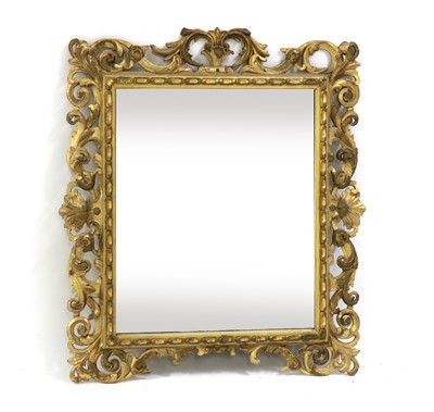 Lot 205 - A Florentine carved gilt-framed wall mirror